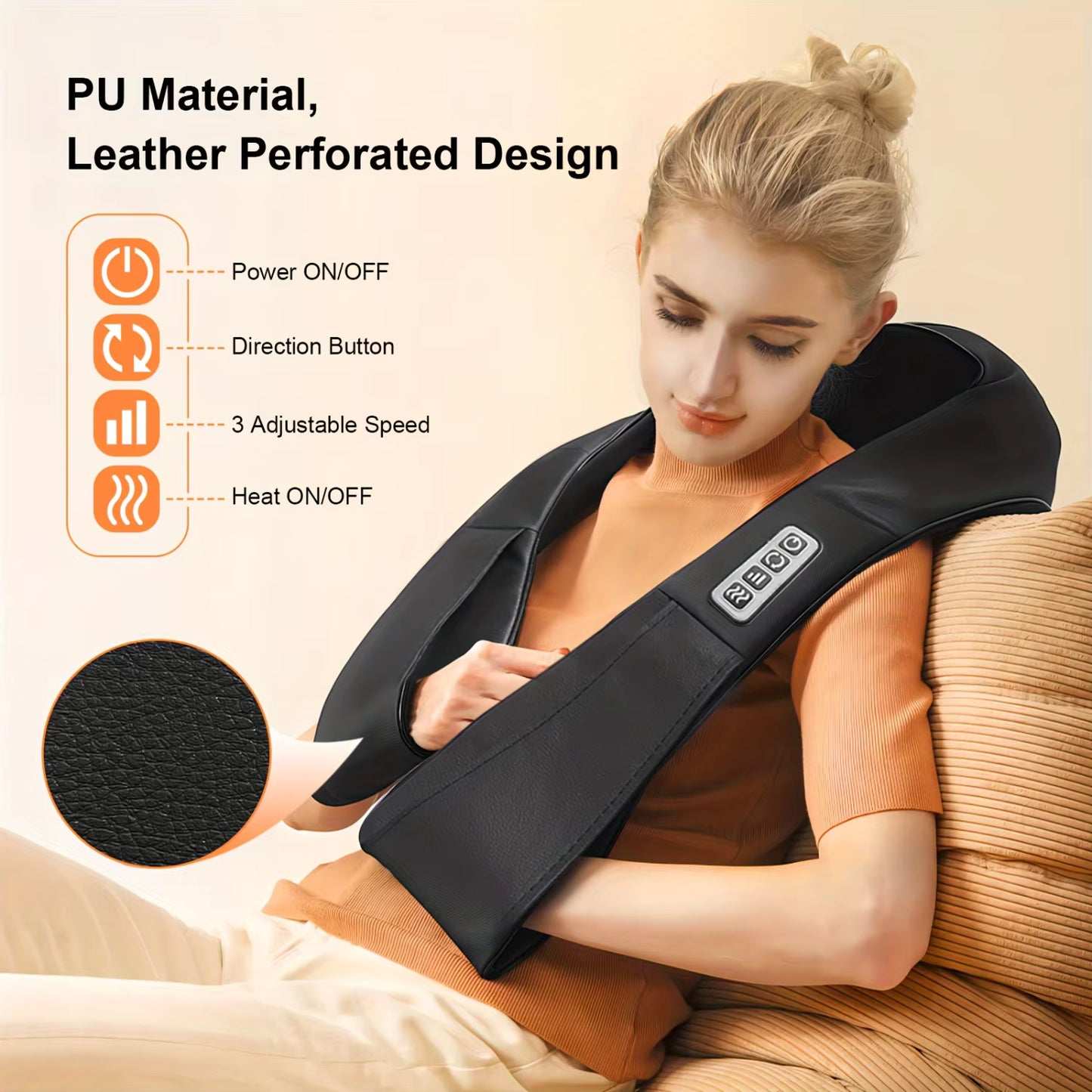 Shiatsu Neck & Shoulder Massager with Infrared Heat