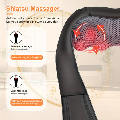 Shiatsu Neck & Shoulder Massager with Infrared Heat
