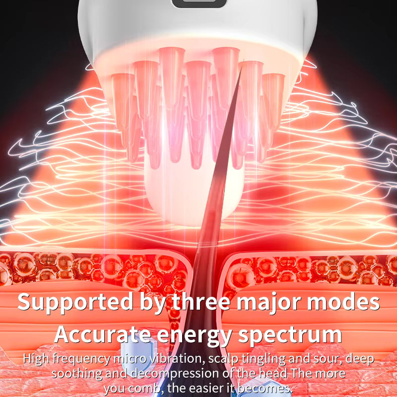 Red & Blue Light Therapy Hair Care Comb