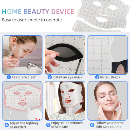 7-Color LED Face Mask - Red Light Therapy Device