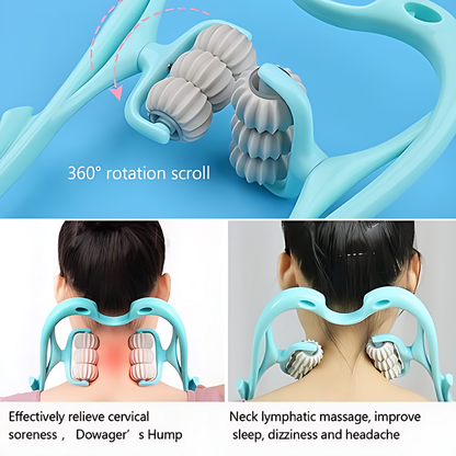 Stop Neck Pain Now: 6-Roller Deep Tissue Massager