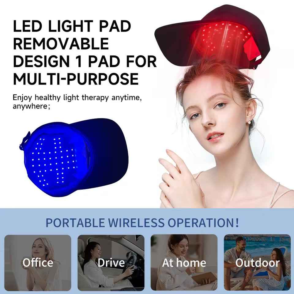 LED Hair Growth Cap - Red Light Therapy Hat for Hair Regrowth and Hair Loss Treatment