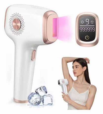 IPL Hair Removal Device with Ice Cooling Care Function for Women - 999,999 Flashes Painless Permanent Hair Remover