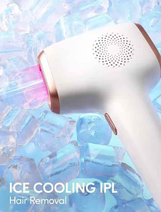 IPL Hair Removal Device with Ice Cooling Care Function for Women - 999,999 Flashes Painless Permanent Hair Remover