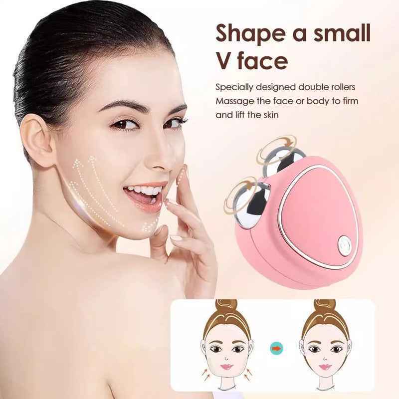 Facial Massager Microcurrent Roller for Skin Tightening and Anti-Wrinkle Rejuvenation