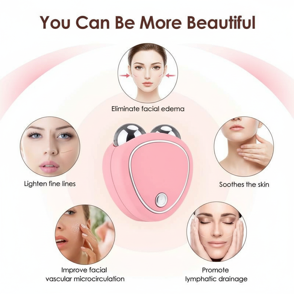 Microcurrent Facial Roller - Skin Tightening & Anti-Wrinkle