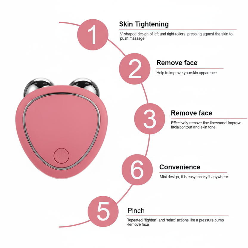 Microcurrent Facial Roller - Skin Tightening & Anti-Wrinkle