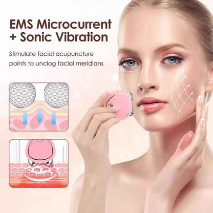 Facial Massager Microcurrent Roller for Skin Tightening and Anti-Wrinkle Rejuvenation