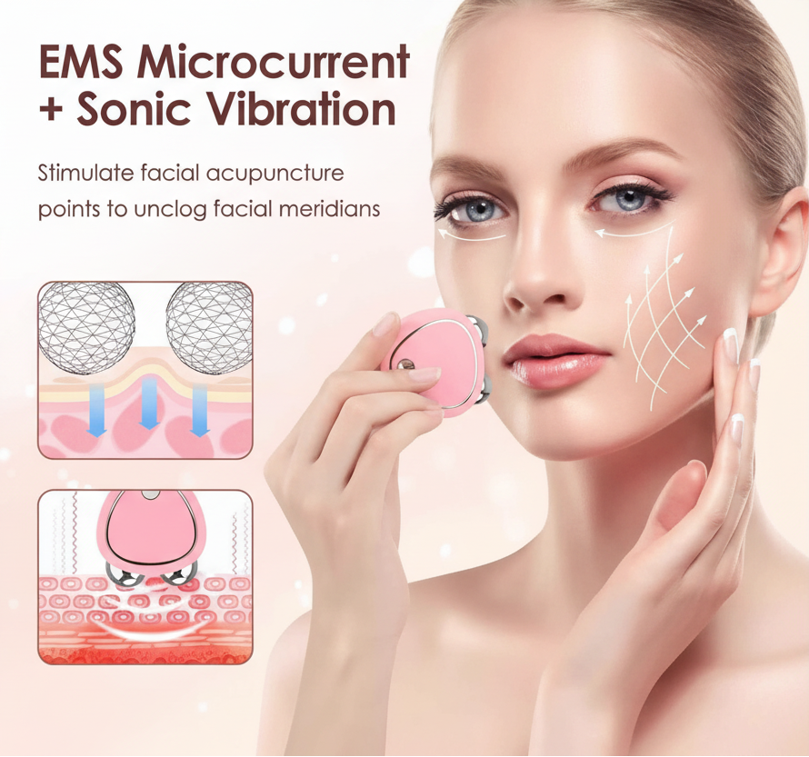 Microcurrent Facial Roller - Skin Tightening & Anti-Wrinkle