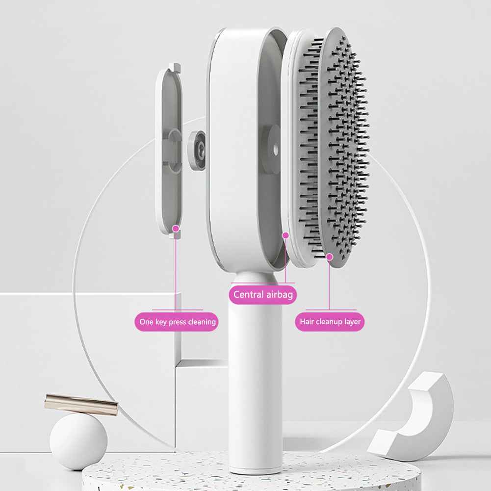 Self-Cleaning Scalp Massage Hair Brush