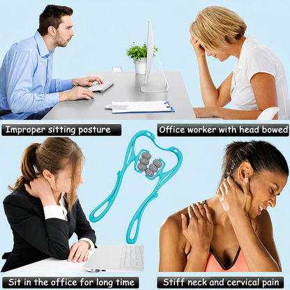 Stop Neck Pain Now: 6-Roller Deep Tissue Massager