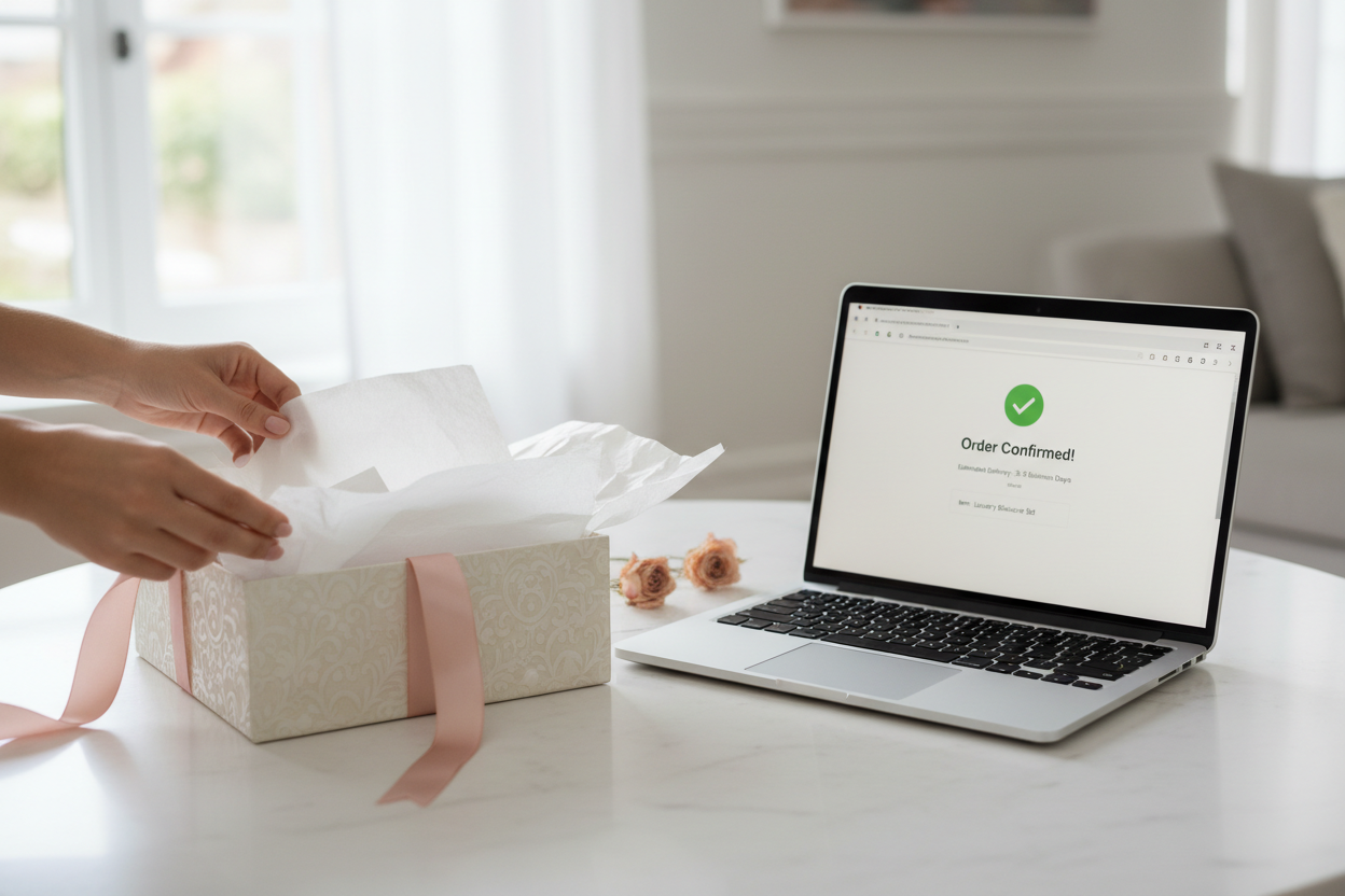 Unboxing shopping banner